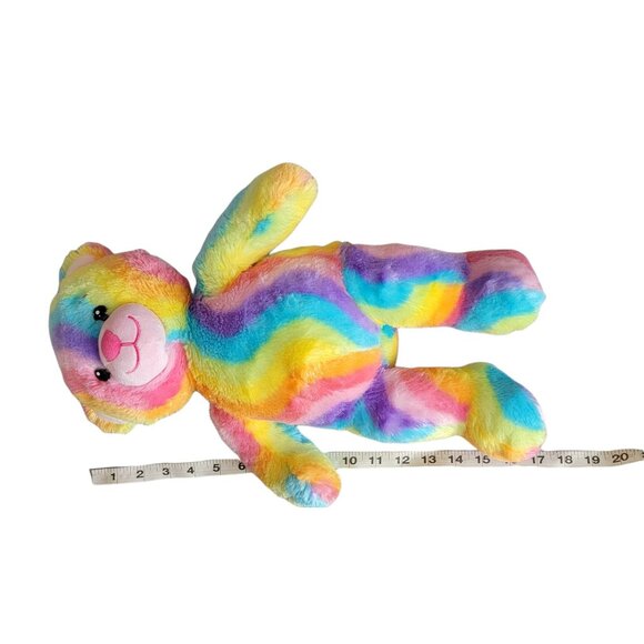 Build a Bear Enchanted Garden Rainbow Hugs Plush Pride Striped Stuffed Animal - Picture 6 of 6